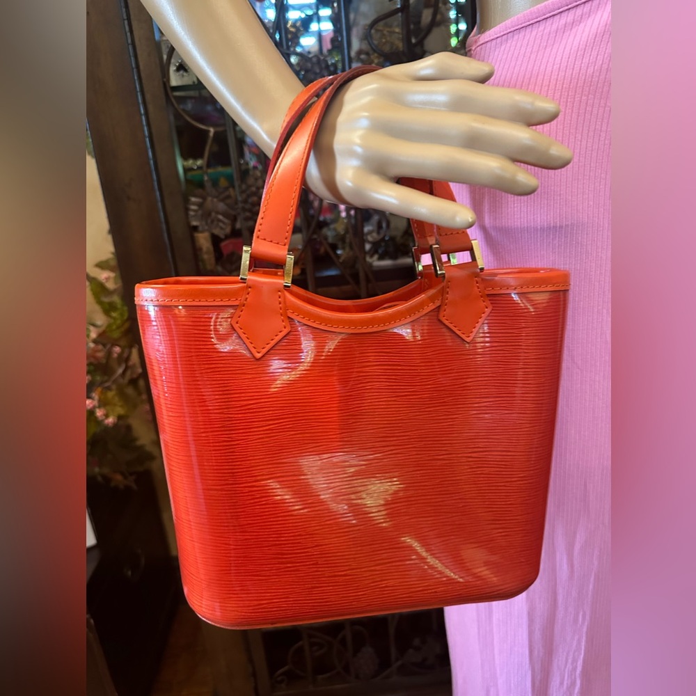Louis Vuitton Mandarin Epi Plage Lagoon e/ pouch and COA